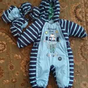 Souris Mini One piece Snow Suit 6 - 9 mo